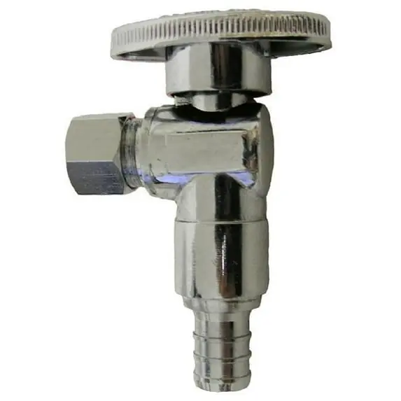 B&K 190-832HC ProLine 1/4 Turn Angle Supply Stop Ball Valve, 3/8 x 1/2 in Nominal, PEX x Compression End Style