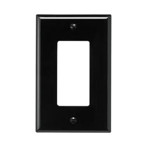Eaton PJ26BK PJ Series Mid-Sized Decorator Wallplate 1 Gang