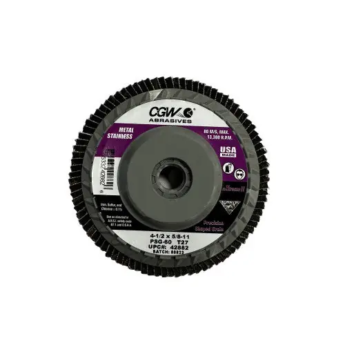 Cgw Abrasives 43922 Flap Discs 6 x 5/8-11 60 Grit T27