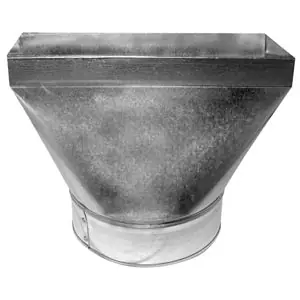 Southwark 27_3-1/4X12X8 Metal Mfg. Sheet Metal Duct Boot