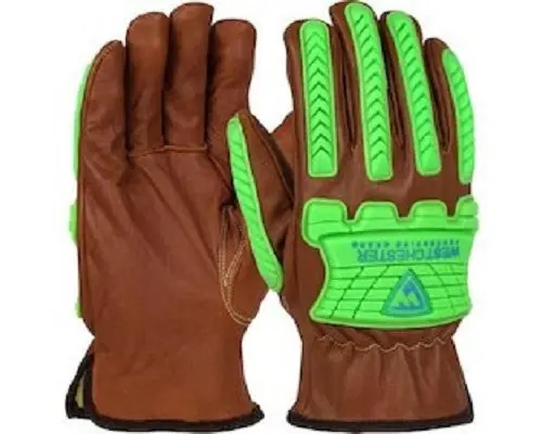 Pip Boss KS993KOAB/XL Xtreme AR Top Grain Goatskin Leather Drivers Glove - TPR Impact Protection