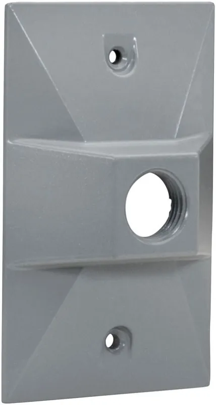 Tops WCR1150 Weatherproof Rectangle Covers 1-Hole 1/2 inches KO (1 Pack)