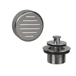 Ips Corporation ABA2378SNHF Pvc Sch40 Waste & Overflow Kit Push N Lift Satin Nick