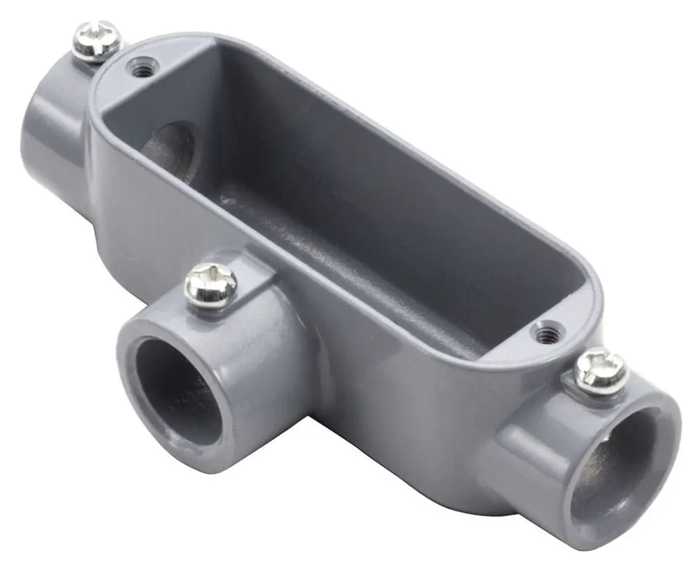 Topaz ET2 3/4 inches Aluminum EMT "T" Conduit Body