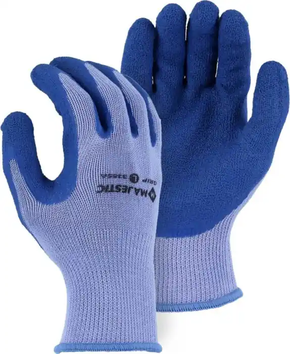 Majestic 3385A/10 M-Safe Grip Gloves with Wrinkled Latex Palm Size Large