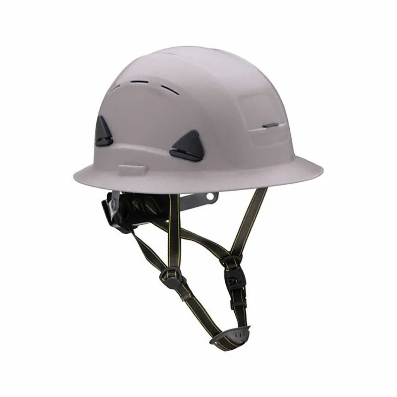 Honeywell Fibre-Metal CSH13009 CSH Full Brim Vented Gray HDPE 8 Point Ratchet Type 2 Class C