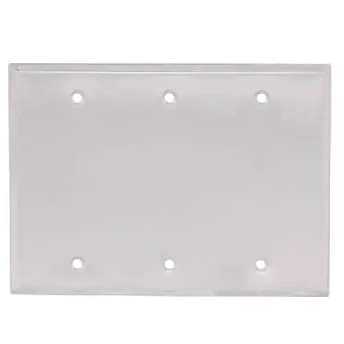 Tops WC3B Blank, Triple Gang, Weatherproof Cover (1 Pack)