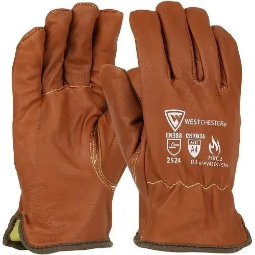 Pip Boss KS993KOA/L Goat Driver Cut Resistant Gloves Large