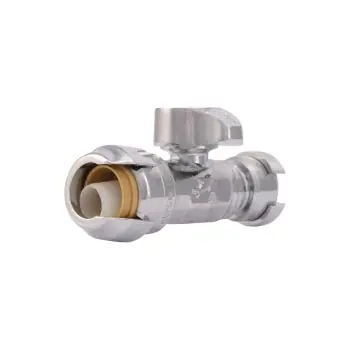 Reliance Worldwide Corporation 23049-0000LF Straight Supply Stop Valve 1/2 x 1/4 in