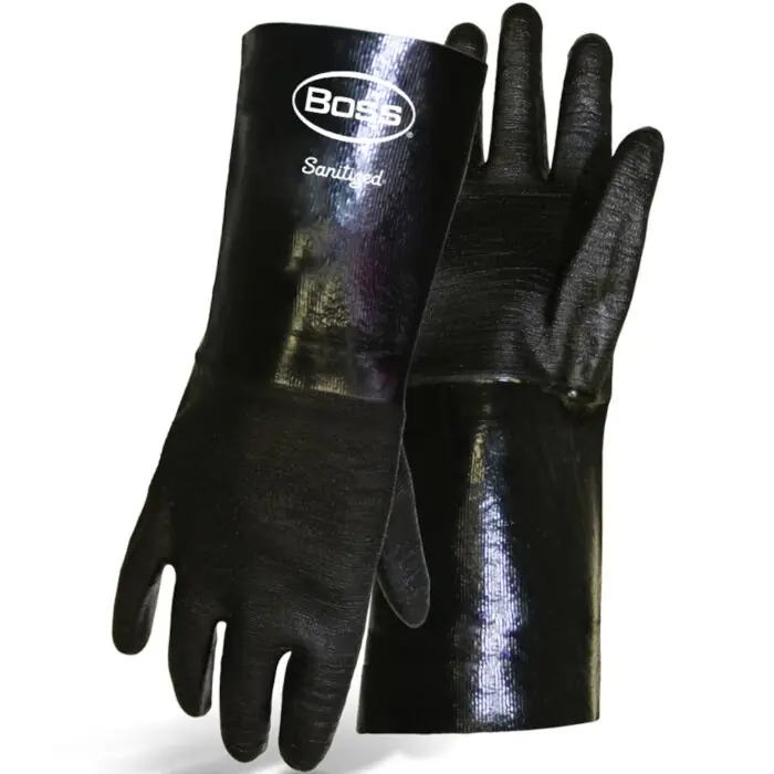 Pip Boss 1sn2537 chemguard+ chemical-resistant gloves - neoprene coating large