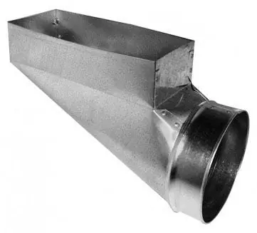 Southwark 28R_6X14X8 Metal Mfg. Sheet Metal Duct Boot (6 inchesX14 inchesX8 inches)