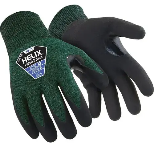 Hexarmor 1071-XXL (11) Helix ISEA Cut A2 HPPE Blend with Foam Nitrile Dip XXL