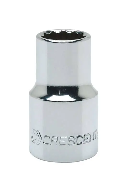Apex CDS75N Socket 12 Point Chrome 15mm 1/2 inches