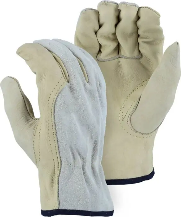 Majestic 1532B/9 Combination Cowhide Drivers Gloves Medium