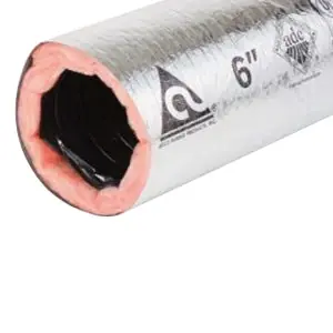 Atco 031 8 R8 Class 1, Insulated Flexible Foil Duct 25 feet Length, 8 Inch Diameter