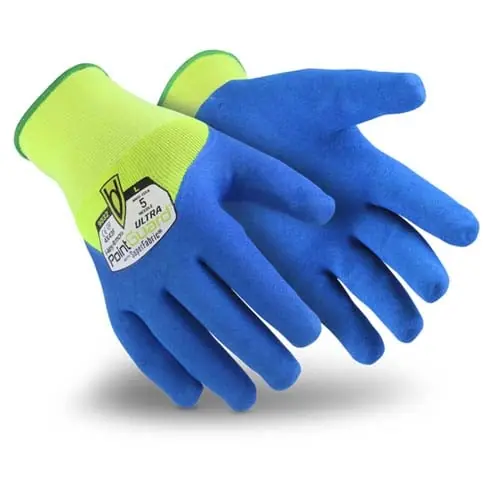 Hexarmor 9032-L (9) Pointguard Ultra 15 Gauge Polyester, Superfabric And Nitrile Cut Resistant Gloves With Nitrile Coated 3/4
