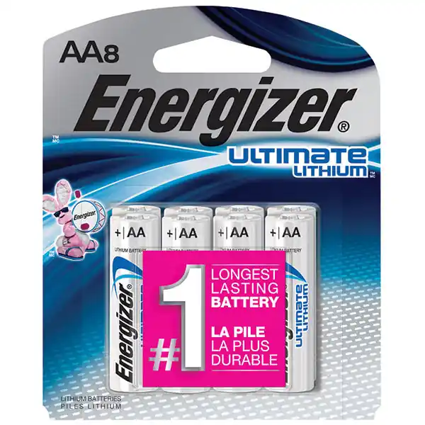 Eveready L91BP8EN Battery 8-Pk Aa Lithium
