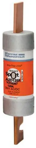 Mersen A2D125R Fuse A2D-R Class RK1 Time-Delay 250VAC/DC 125A Blade SmartSpot