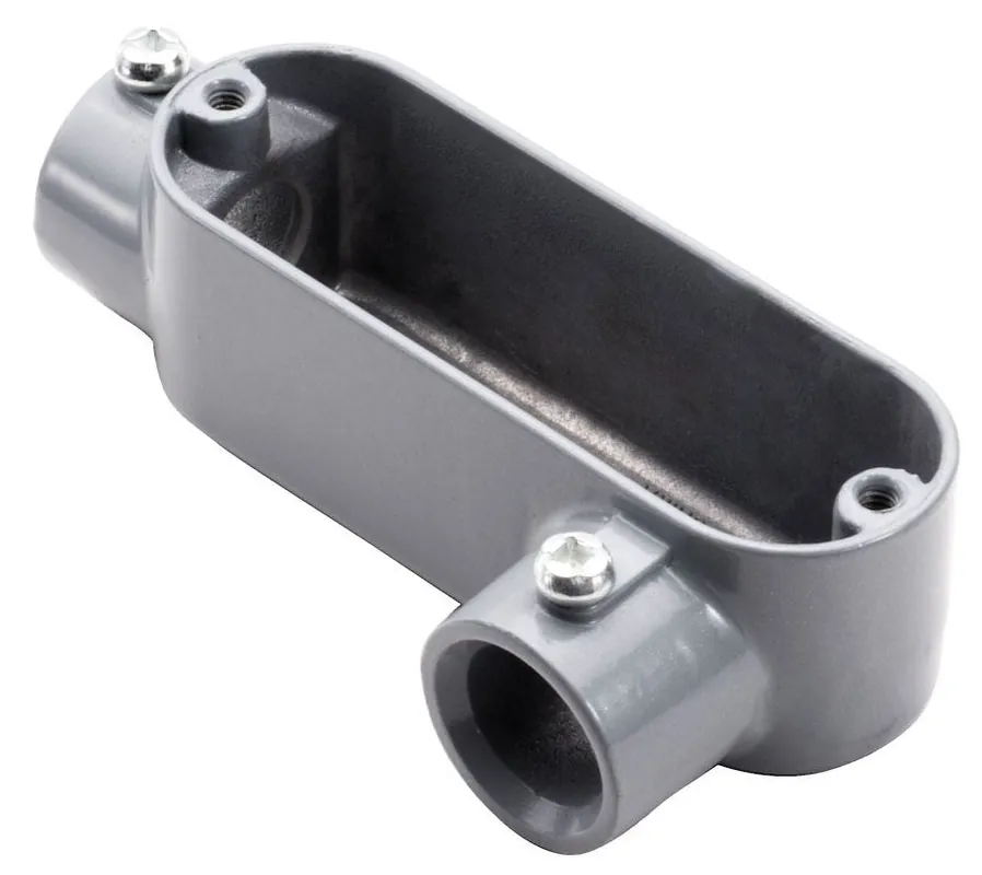 Topaz ELL1 1/2 inches Aluminum EMT "LL" Conduit Body