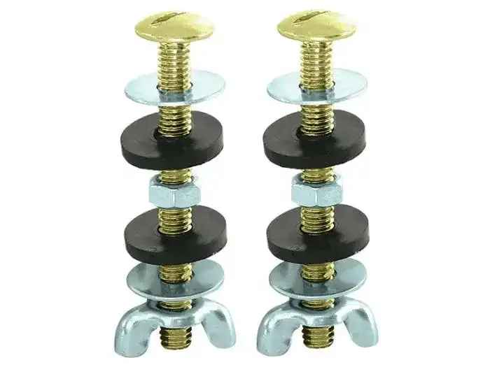 Ez-Flo 40041 Toilet Round-Head Tank Bolt Set 5/16 inch x 3 inch