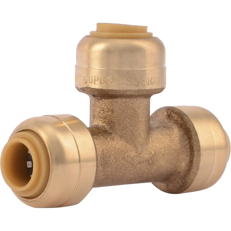 Reliance Worldwide Corporation U358LF SharkBite Tee, 1/4 in Push-to-Connect
