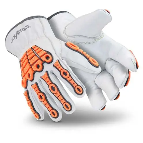 Hexarmor 4060-XXXXL (13) Chrome SLT Goatskin Leather And TPR Cut Resistant Gloves 4X