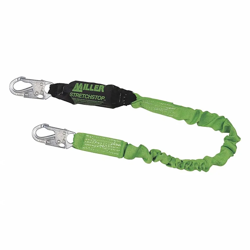 Honeywell 922TWRS-Z7/3FTGK Miller Stretchable Shock Absorbing Lanyard 3 ft. Length Snap Hook Steel 1 Leg(s)