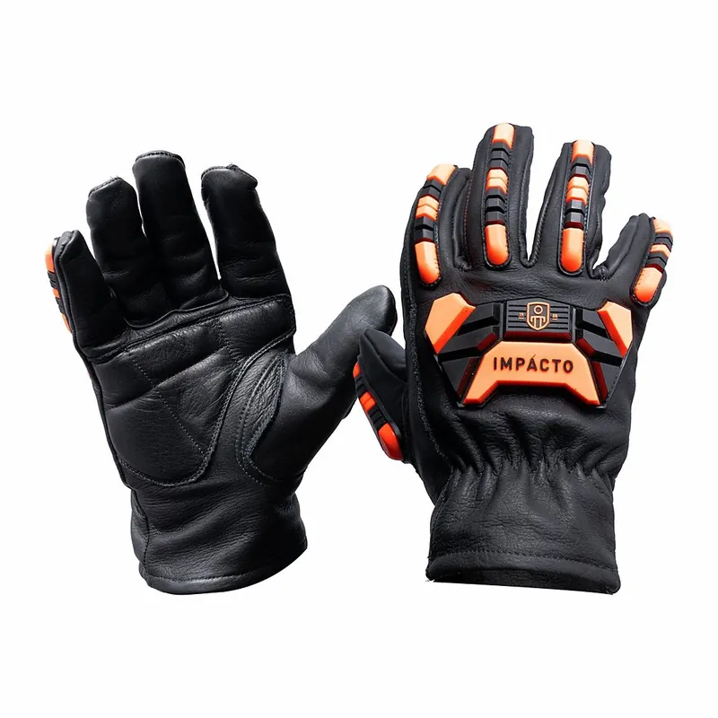 Impacto IG99940 Large Leather And Rubber Cut Resistant Gloves