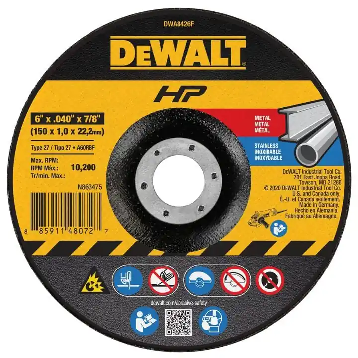 Dewalt DWA8426F Cut Off Wheel 6 in
