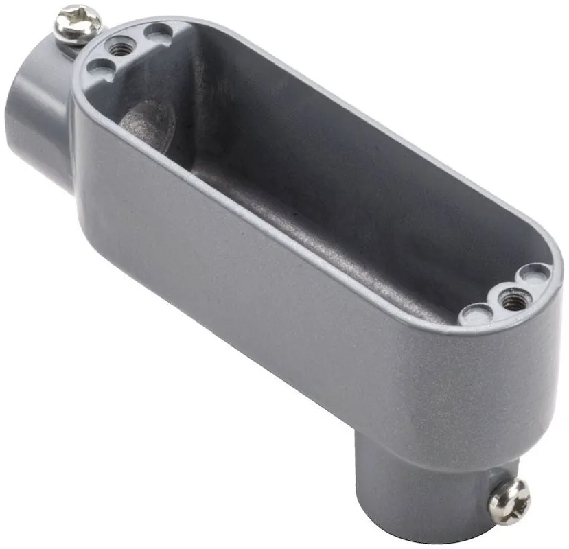 Topaz ELB4 1-1/4 inches Aluminum EMT "LB" Conduit Body