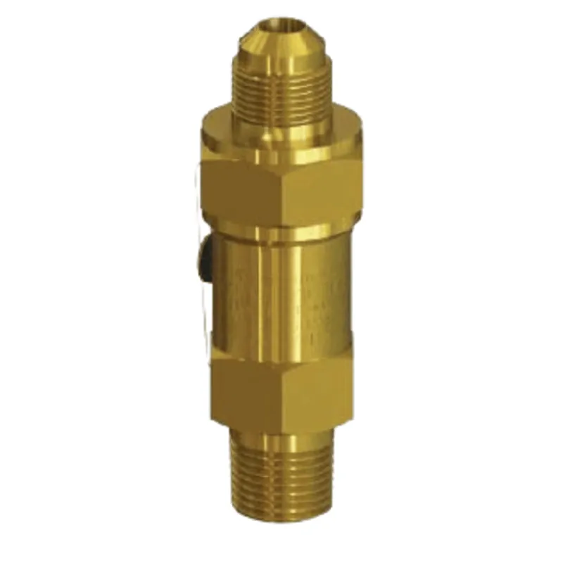 Henry Technologies 5230AX-400 Relief Valve, Brass Straight-Thru Type 400 psi
