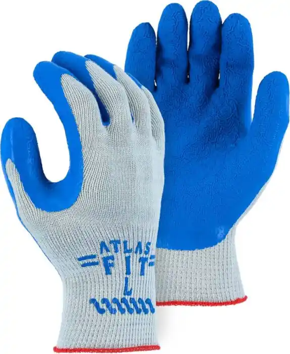 Majestic 3385/9 Atlas� Wrinkled Latex Palm Coated Gloves Medium