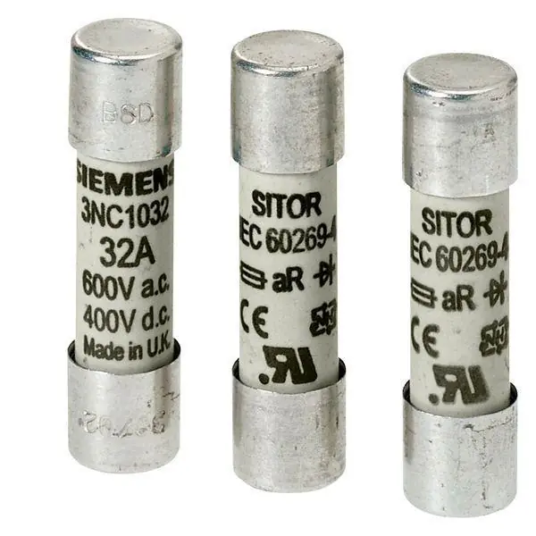 Siemens 3NC2280 Sitor Cyl Fuse Ar 80 A, 660V Ac/700V Dc