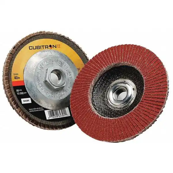 Cubitron 7100104616 4 x 3/8-24 40+ Grit 969F T29 Cubitron II Flap Disc