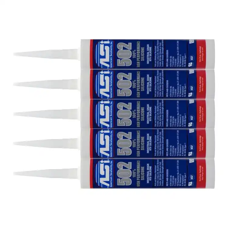 Swanstone SS29000.221 4 Tubes of Clear & 1 Tube of Color Coordinated Silicone Caulking - Carrara