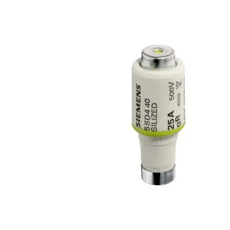 Siemens 5SD470 Silized Fuse Link, 63A, AC/DC, 500V Thread E33, 63A Extra Fast, Size DIII