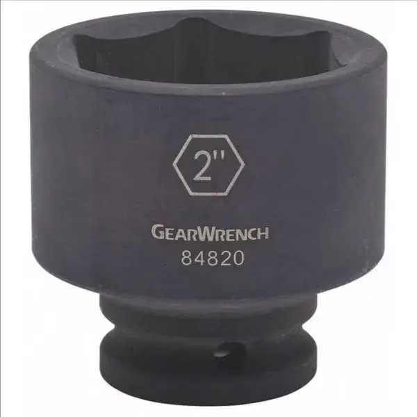 Apex 84801 Tool - 13/16 inches x 3/4 inches Square Drive x 2 inches L 6 Point Black Oxide Standard Impact Socket