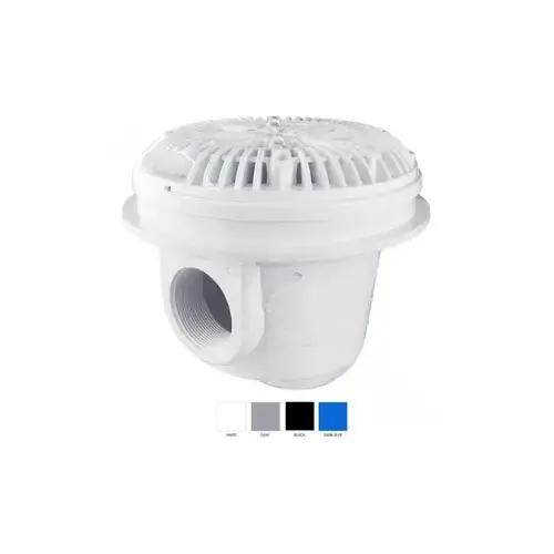 Zodiac Pool System 25515-000-000 Anti-Vortex Main Drain White Vinyl