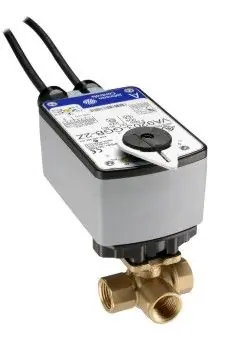 Johnson Controls VG1845BL+923BGB Ball Valve Assembly, 3 Way, 3/4 in.