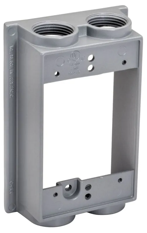 Tops WB1450EXT 1/2 inches 4 Hole Rectangle Single Gang Extension (1 Pack)