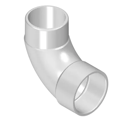 Spears 409-020S 2 PVC Sweep 90 Elbow Socxspigot Sch40