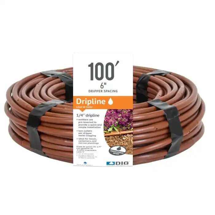 Dig ML-106 1/4 in. Microline Dripline (6 in. Emitter Spacing) (.52 GPH) (100 ft.)