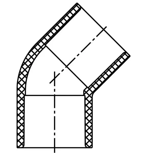 Lesso UV417-020 45° Ell (soc × soc)