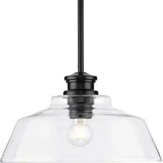 Progress Lighting P500381-31M Singleton 1-Light Medium Hanging Pendant Light