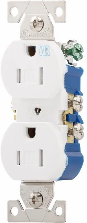 Eaton TWR270GY Duplex Receptacle 15A 125V