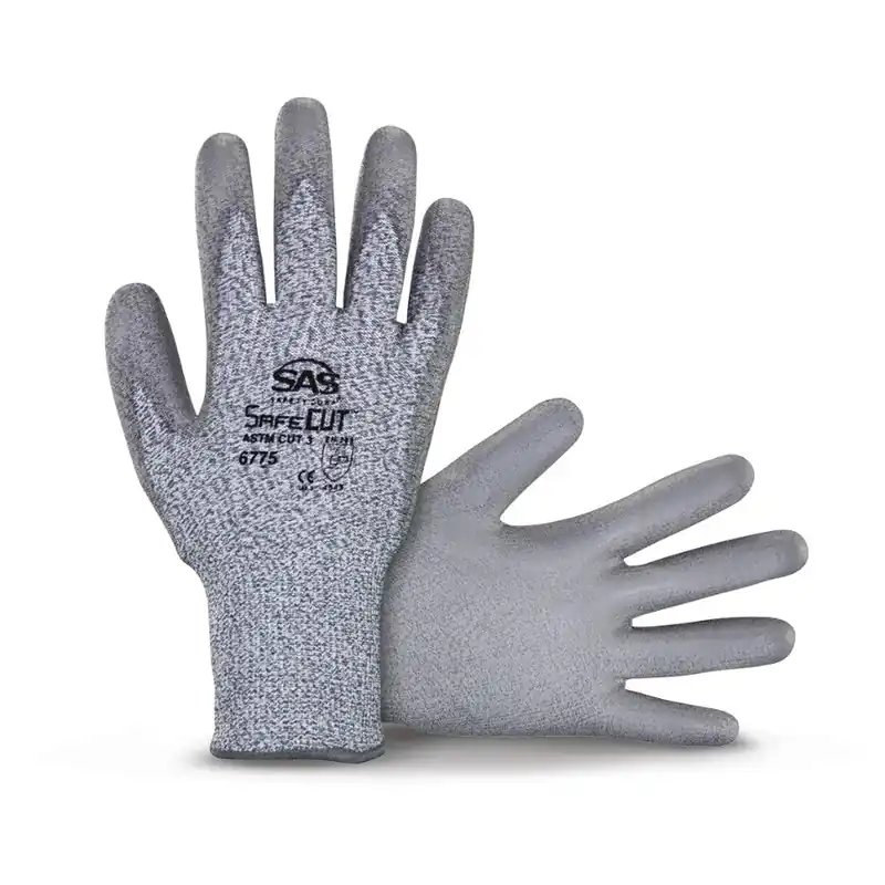 Sas 6775-04 SafeCut HPPE Knit Glove, XL