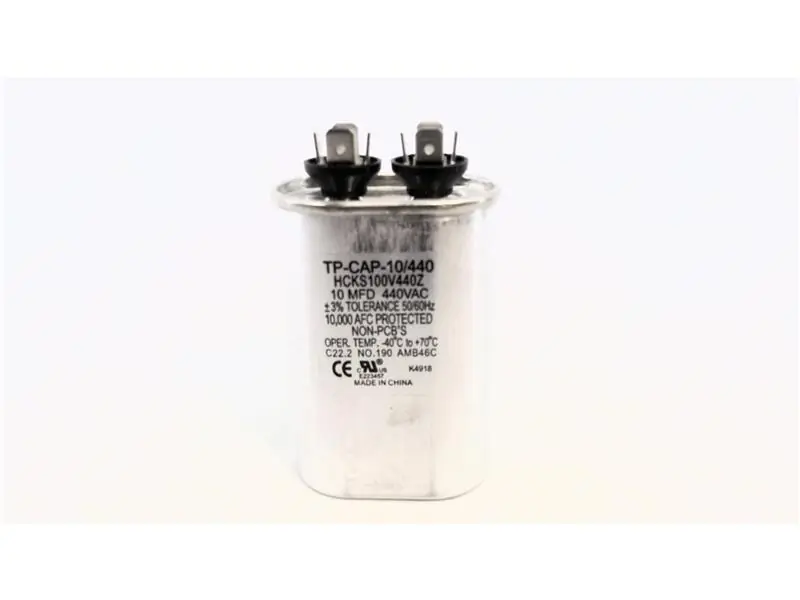 Hartland Controls TP-CAP-10/440 Run Capacitor 40/10mfd 370/440V Oval