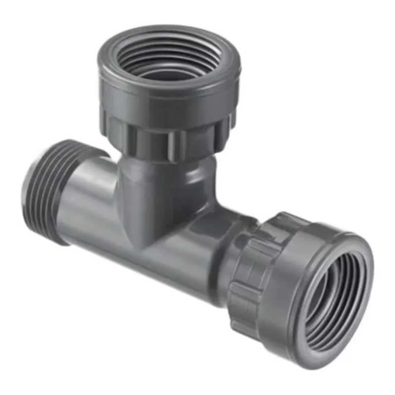 Spears MA0101-010-3 3-port manifold tee 1 in. (Swivel x MIPT x 3-Swivel)