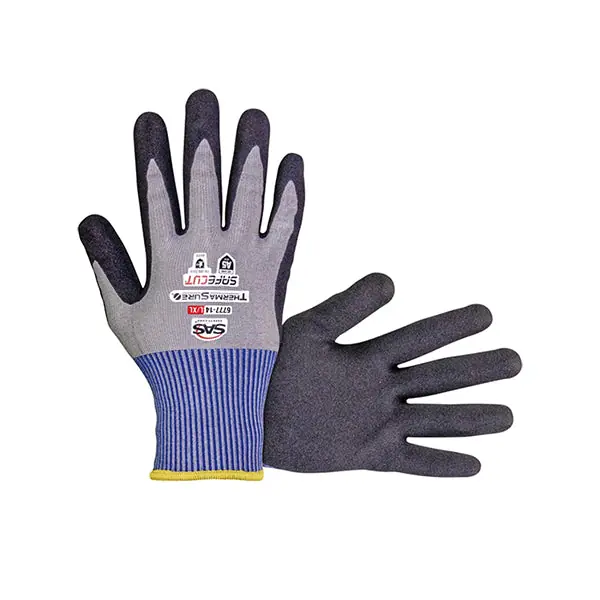 Sas 6777-14 SafeCut® ThermaSure® Cooling Nitrile Coated Palm Gloves A5 Cut Level (L/XL)