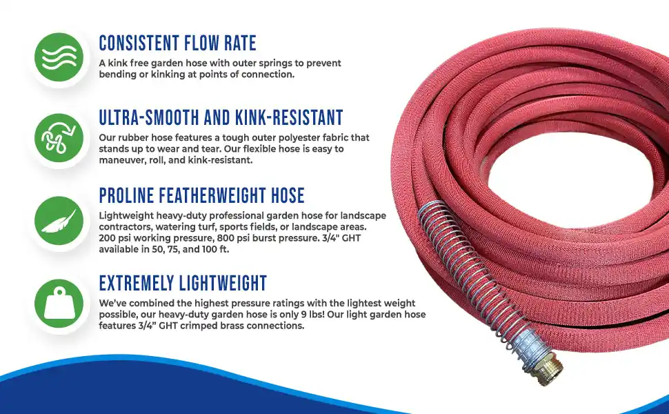 Underhill H75-100PRO-FW ProLine Featherweight Hose 200 psi (3/4 in x 100 ft)